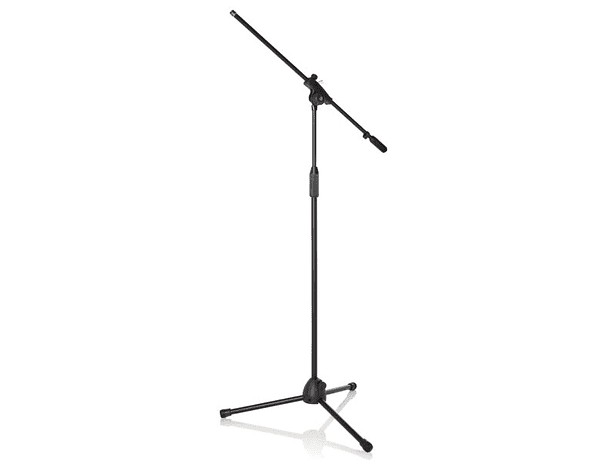 Atril para micrófono profesional Bespeco con porta uñeta