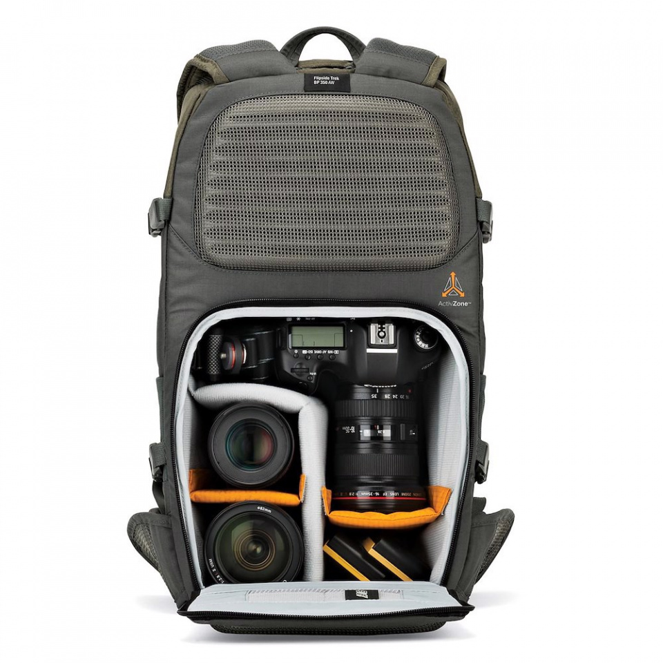 Mochila Fotográfica Lowepro Flipside Trek BP 350 AW Gris 7
