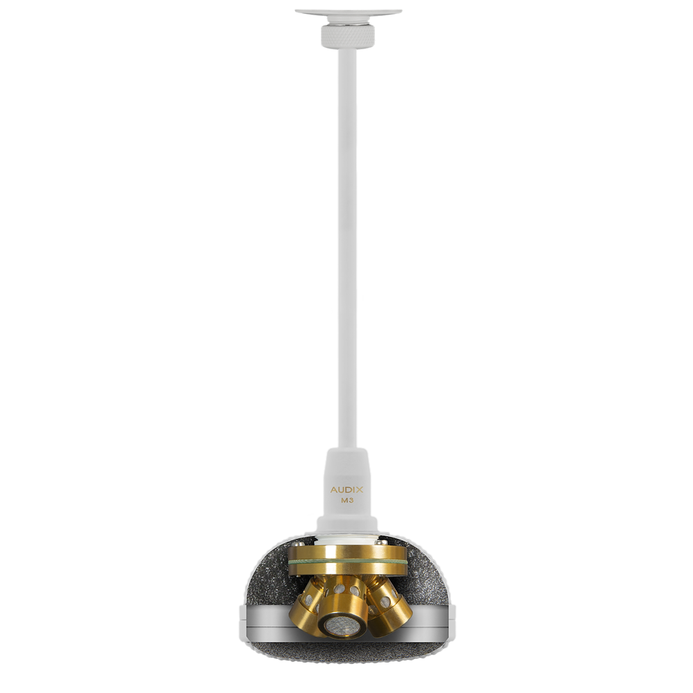 Micrófono de Techo Colgante Audix M3G de Tres Elementos 3