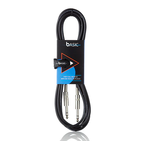 Cable de Instrumento Bespeco Plug - Plug TRS / 1 metro