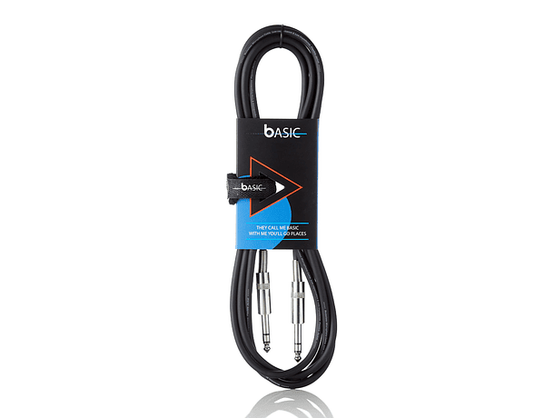 Cable de Instrumento Bespeco Plug - Plug TRS / 1 metro