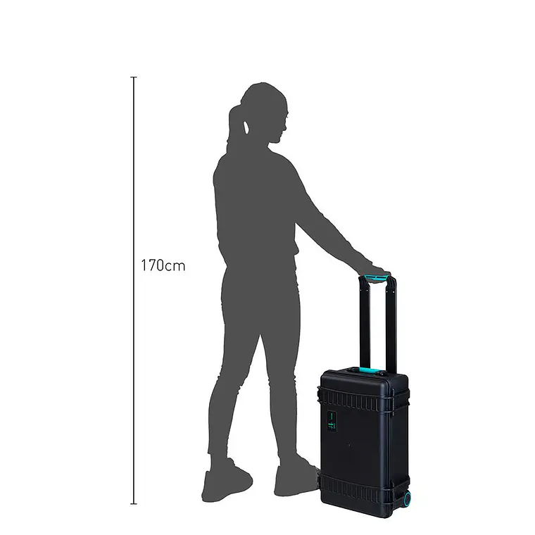 Maleta Rigida HPRC 2550W Con Ruedas - Negro 8