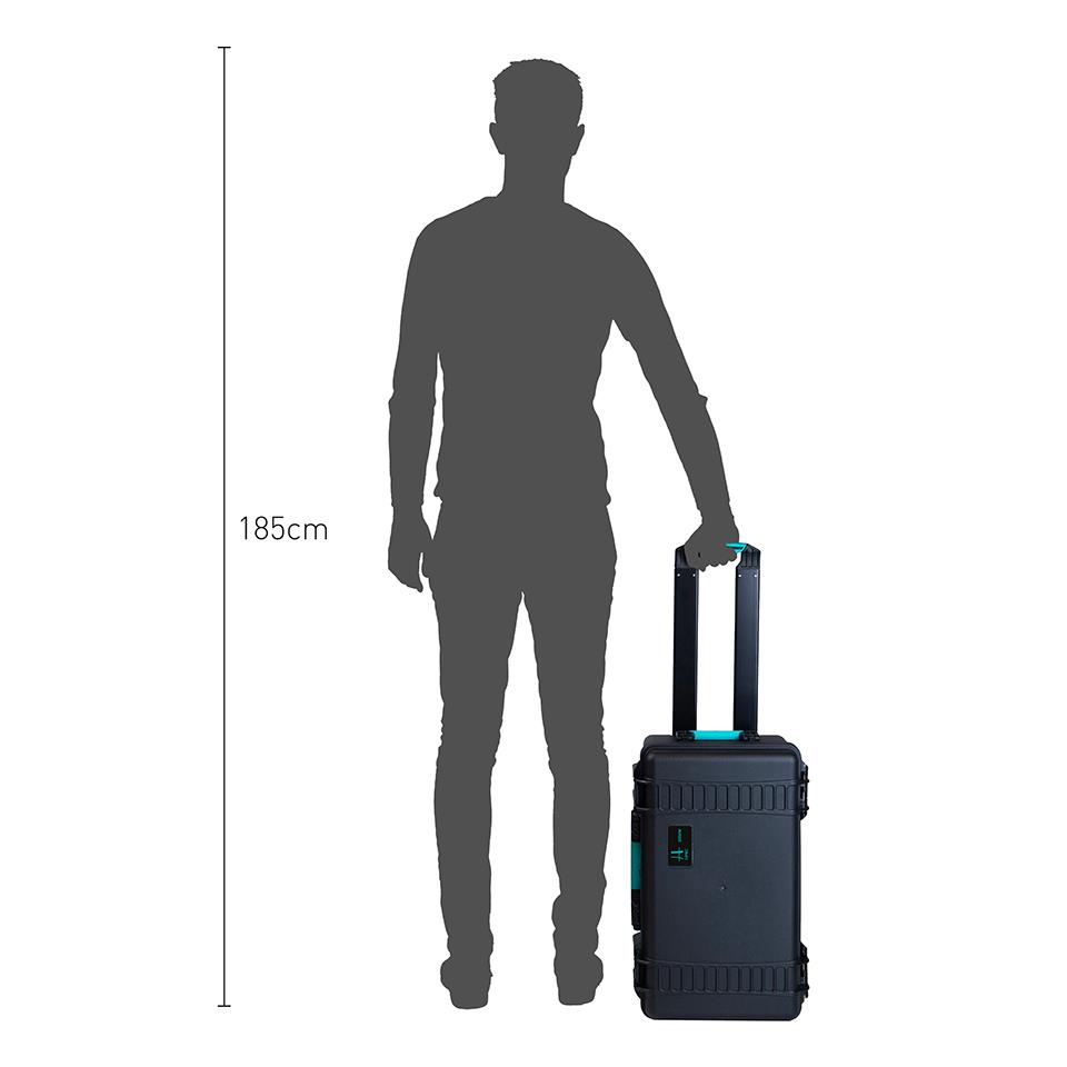 Maleta Rigida HPRC 2550W Con Ruedas - Negro 6