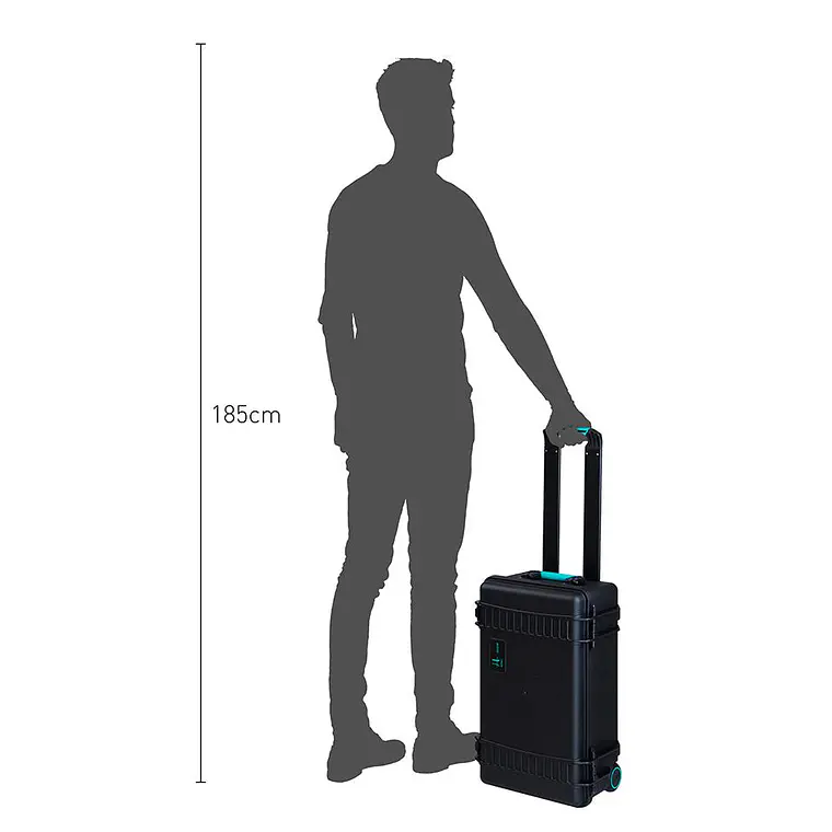 Maleta Rígida de Resina HPRC con 2 Divisiones 2550W 8