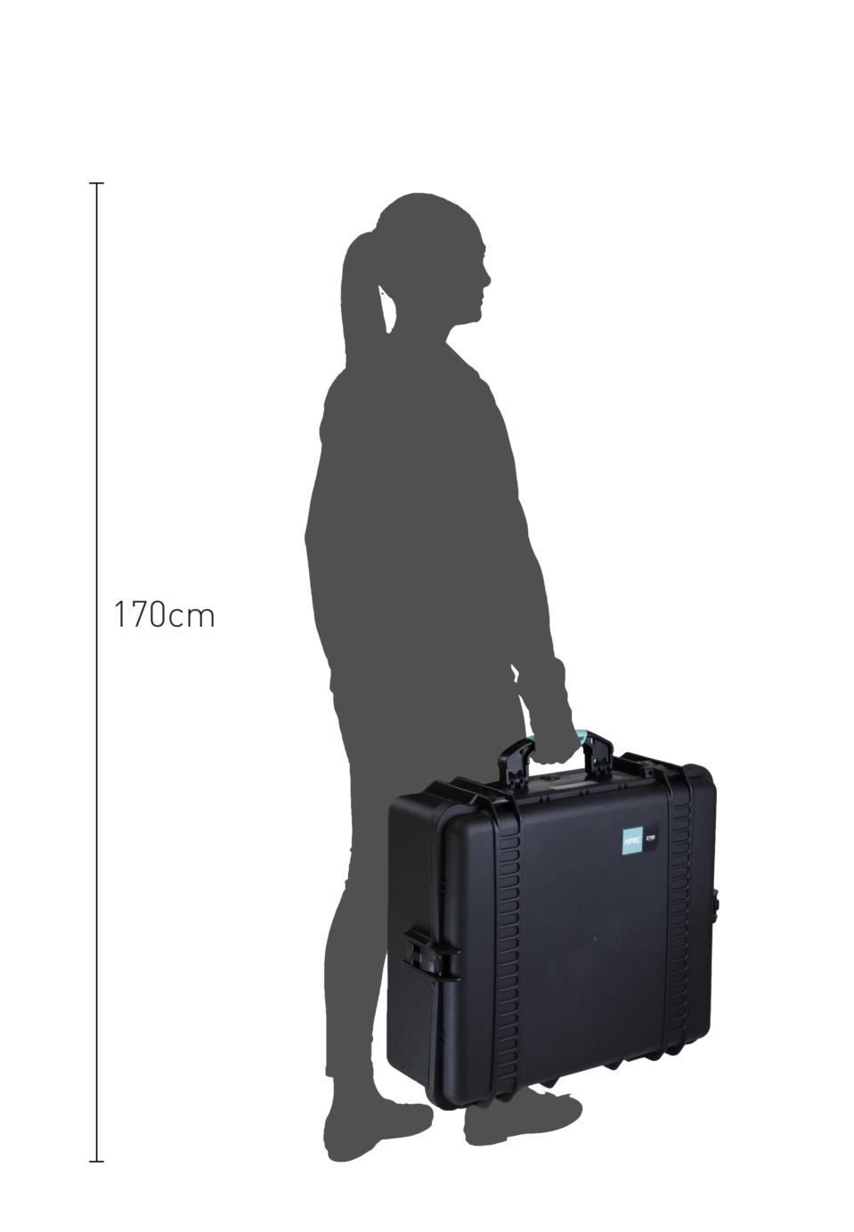 Maletín Rígido HPRC 2700 Con Espuma - Negro 5