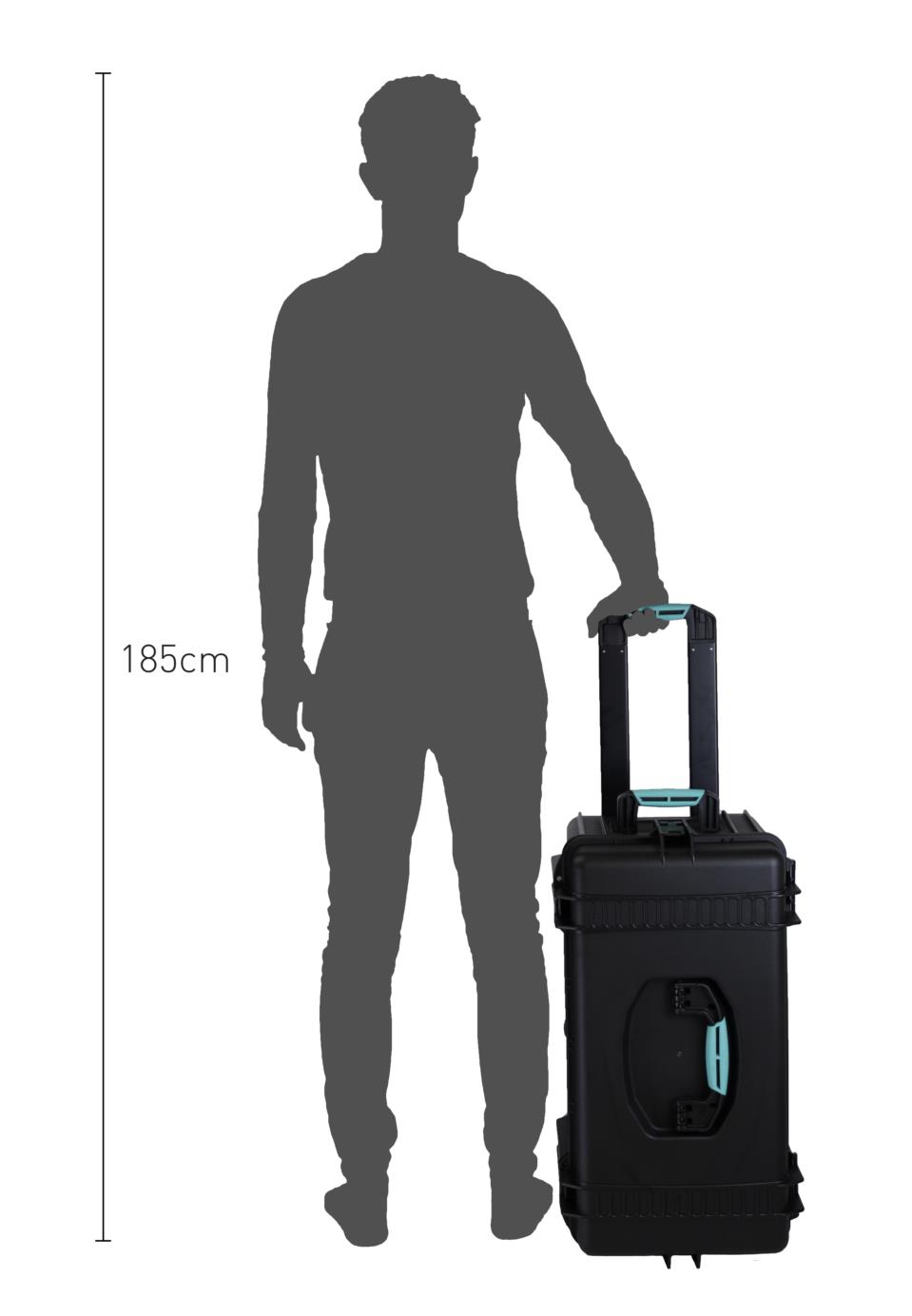 Maleta Rígida de Resina HPRC 4300W con 2 Ruedas 7