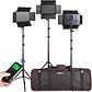 Kit de 3 Luces LED Viltrox VL-S192T de 45W con CRI +95 - Miniatura 1