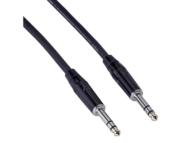 Cable de Audio Plug TRS Stereo Bespeco serie Rockit / 3 Metros 
