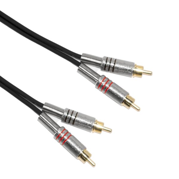 Cable de Audio Bespeco 2x RCA - 2x RCA / 1,5 metros 