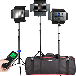 Kit de Iluminación de Estudio Light Solution con Panel LED para Fotografía y Video 1