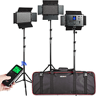 Kit de Iluminación de Estudio Light Solution con Panel LED para Fotografía y Video 1