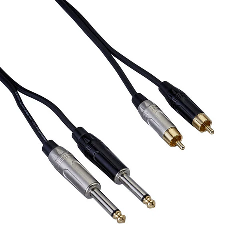 Cable de Audio 2x RCA - 2x Plug Bespeco Serie Rockit / 3 metros 