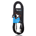 Cable de micrófono Bespeco XLR H - Plug balanceado / 3 metros  1