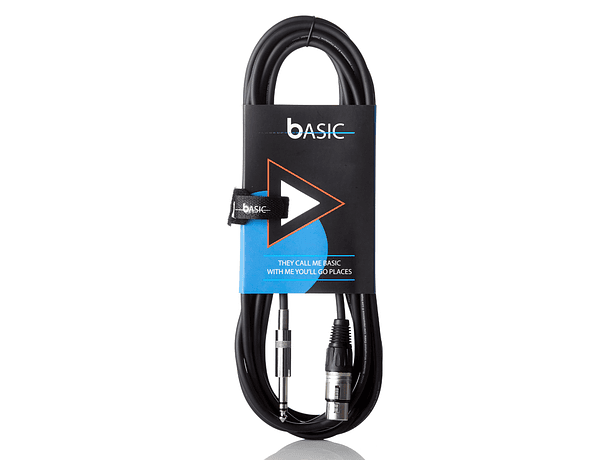 Cable de micrófono Bespeco XLR H - Plug balanceado / 3 metros 