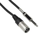 Cable de micrófono Bespeco XLR M - Plug balanceado / 5 metros  1