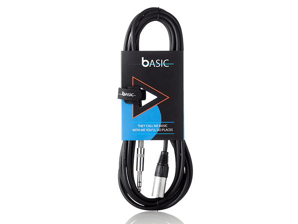 Cable de micrófono Bespeco XLR M - Plug balanceado / 5 metros 