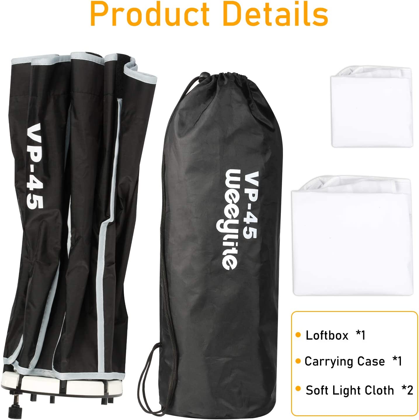 Caja de Luz Octogonal Weeylite VP-45 de 60 cm para Viltrox Ninja 8