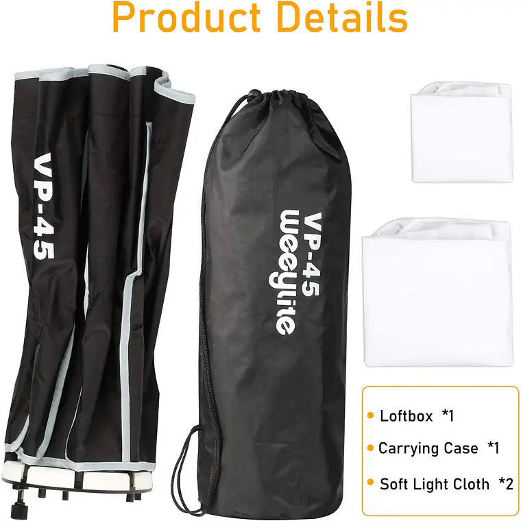 Caja de Luz Octogonal Viltrox Weeylite VP-45 de 60 cm para Ninja 8