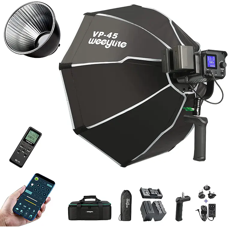 Caja de Luz Octogonal Viltrox Weeylite VP-45 de 60 cm para Ninja 7