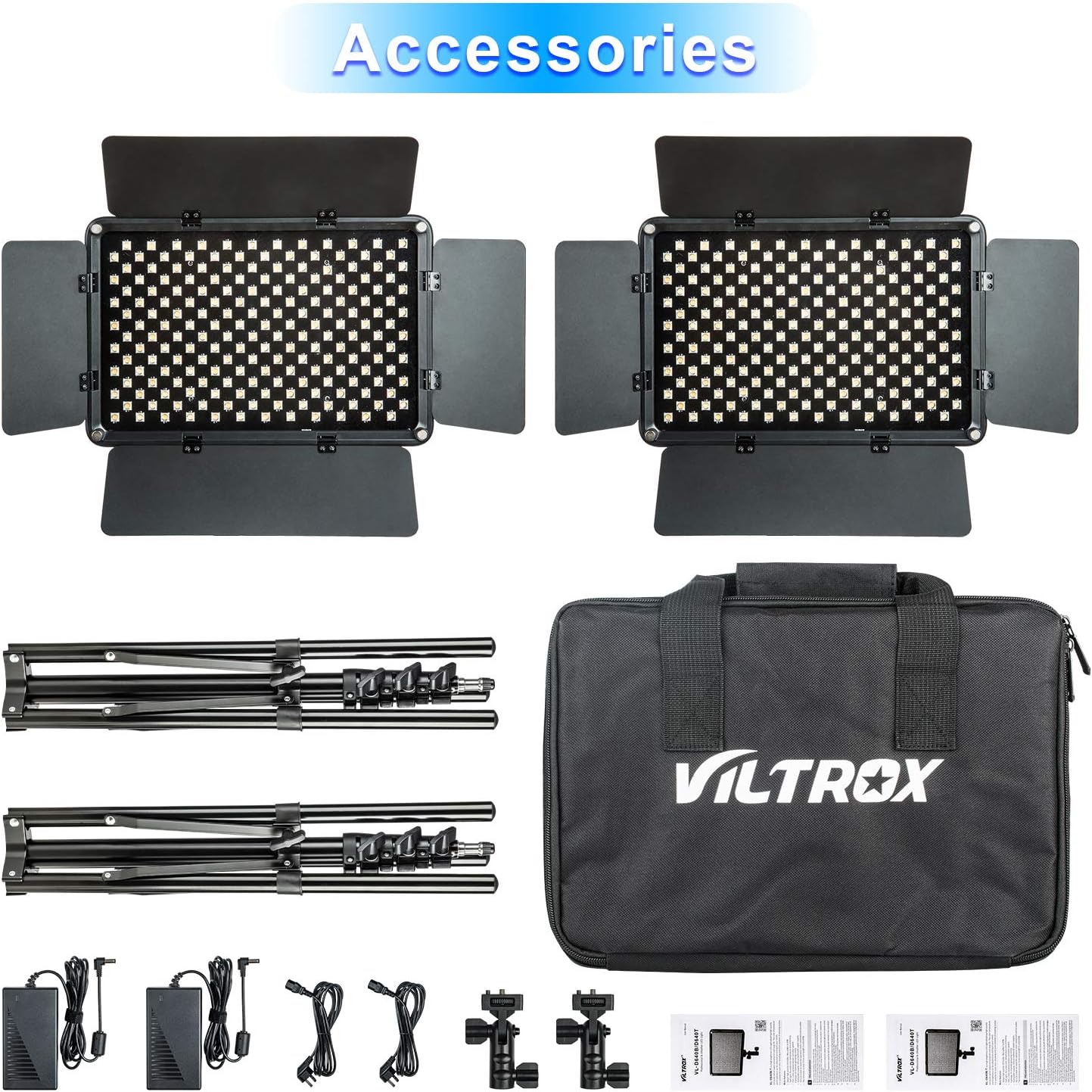 Kit de 2 Luces LED VL-S192T de 45W con CRI +95 7