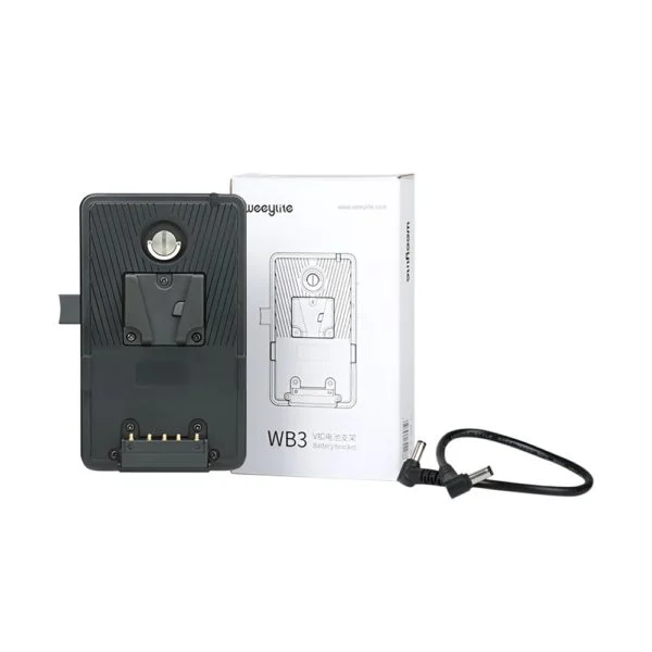 Placa Adaptadora de Batería V-Mount Weeylite WB3 para Luces Viltrox 6