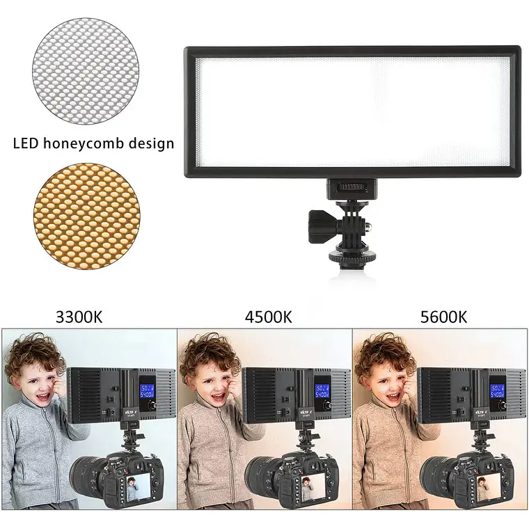 Luz LED Viltrox L132T de 0,78″ 6