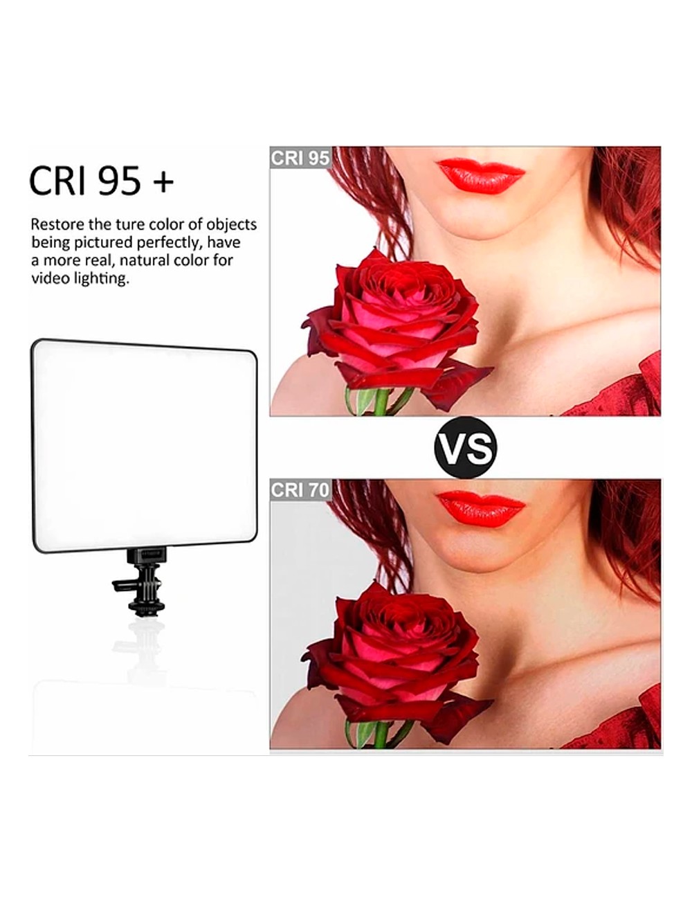 Kit de 3 Luces LED VL-200T de 30W Regulables 5