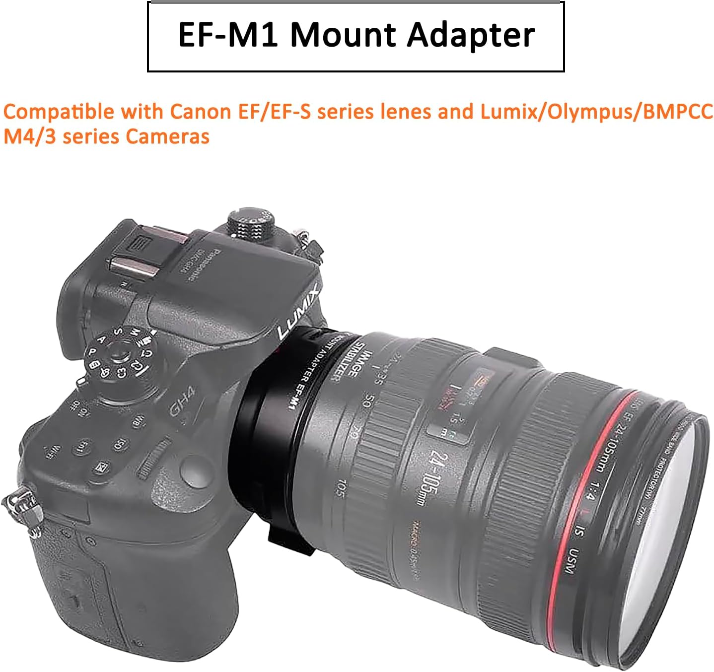 Adaptador  Viltrox EF-M1 para Lentes Canon EF a Cámaras Micro 4/3 3