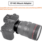 Adaptador  Viltrox EF-M1 para Lentes Canon EF a Cámaras Micro 4/3 3