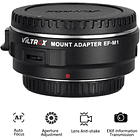 Adaptador  Viltrox EF-M1 para Lentes Canon EF a Cámaras Micro 4/3 4