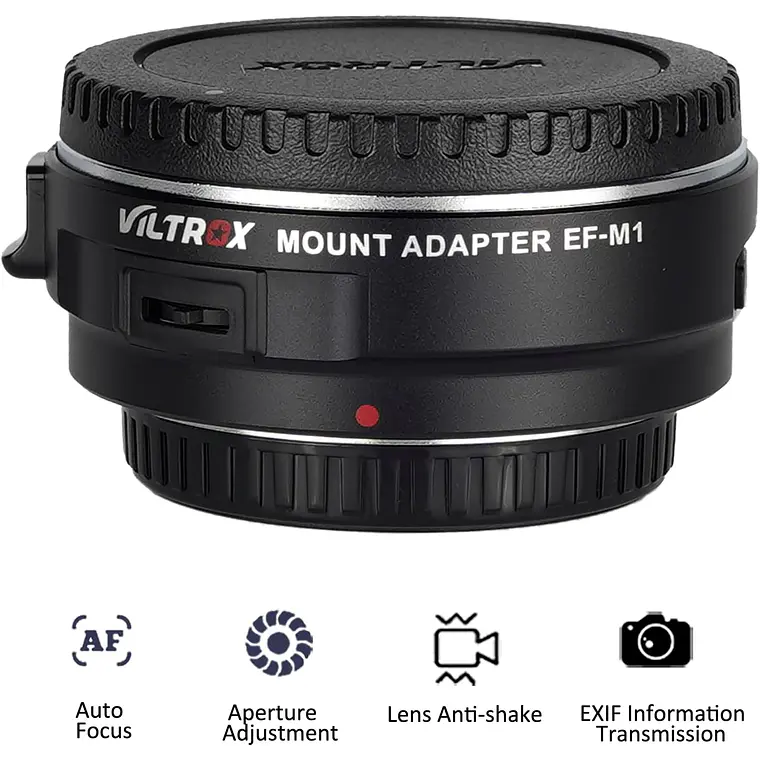 Adaptador Viltrox EF-M1 para Lentes Canon EF a Cámaras Micro 4/3 4