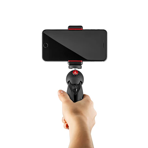 Mini Trípode Manfrotto PIXI con soporte de celular (hecho en Italia)