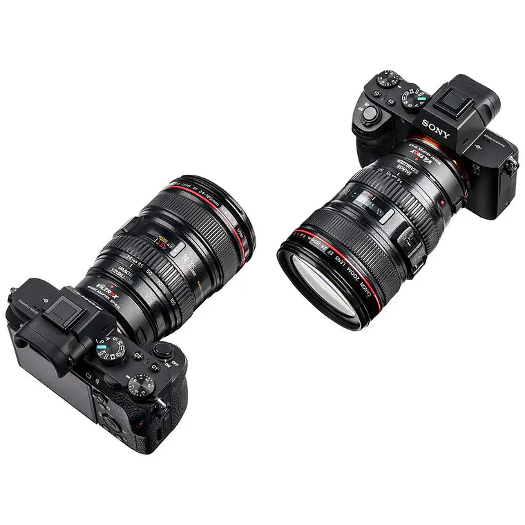 Adaptador de Lentes Autofocus Viltrox EF-E II AF Booster de Canon para Montura Sony E 6