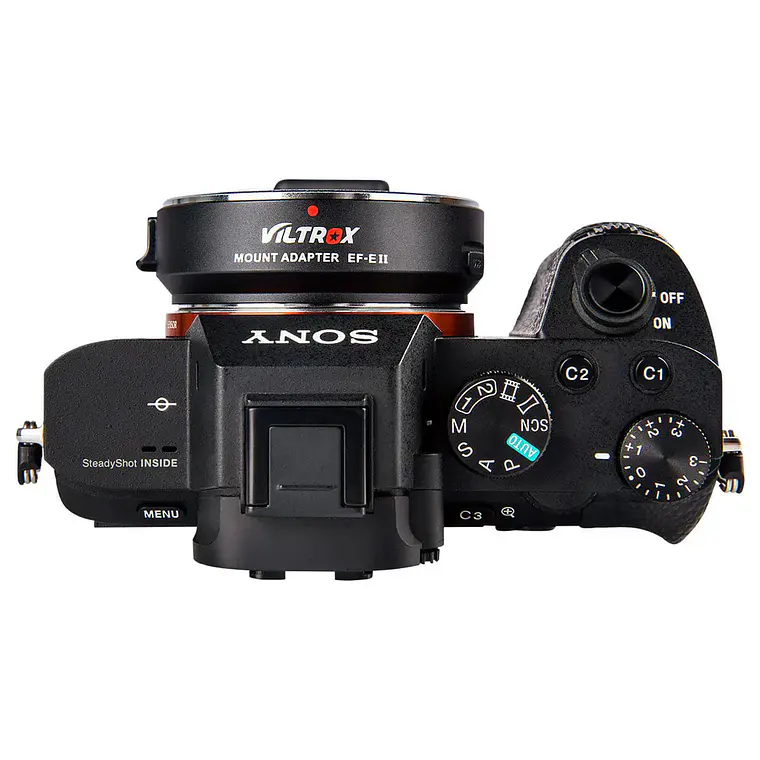 Adaptador de Lentes Autofocus Viltrox EF-E II AF Booster de Canon para Montura Sony E 8