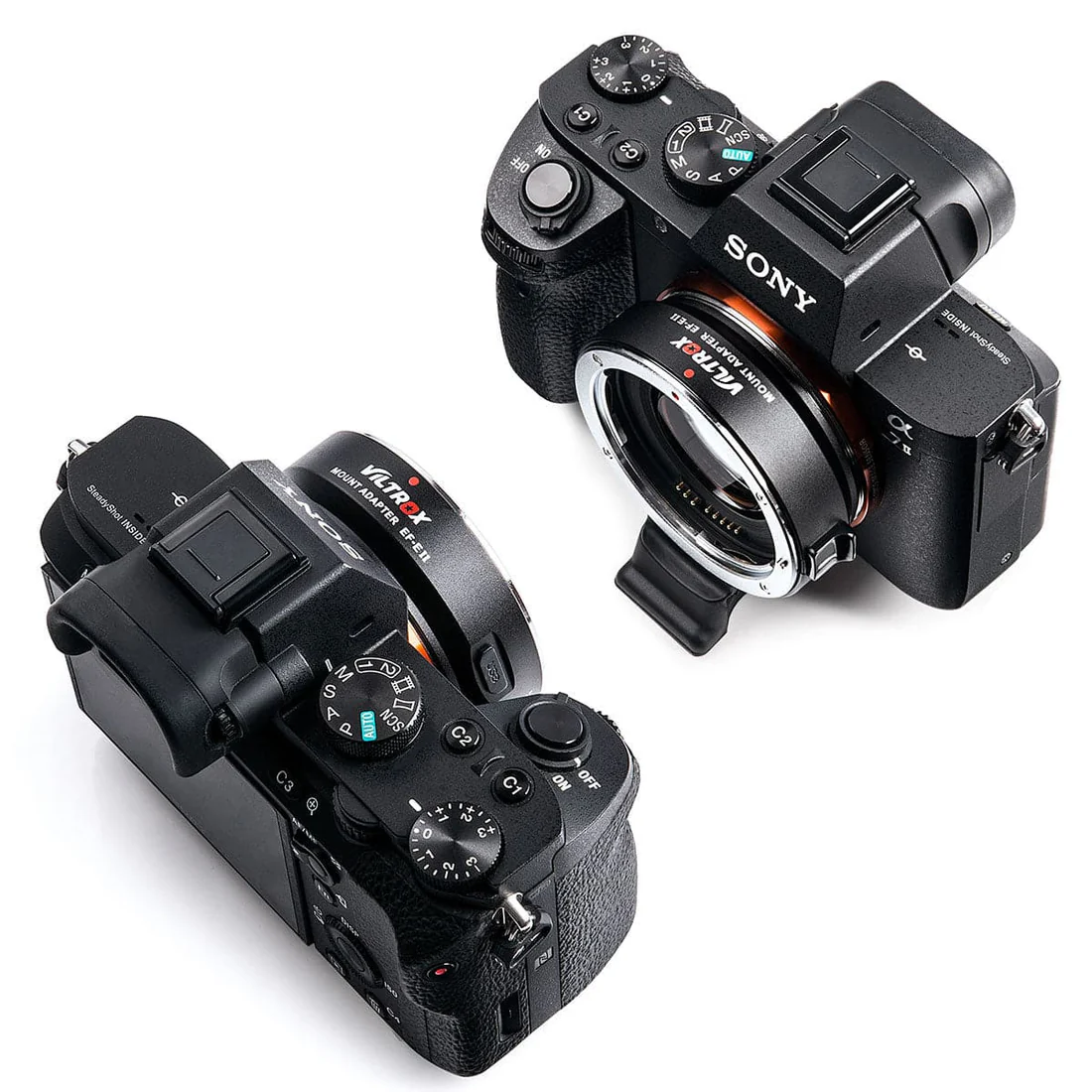 Adaptador de Lentes Autofocus Viltrox EF-E II AF Booster para Montura Sony E 9
