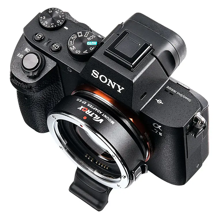 Adaptador de Lentes Autofocus Viltrox EF-E II AF Booster de Canon para Montura Sony E 10