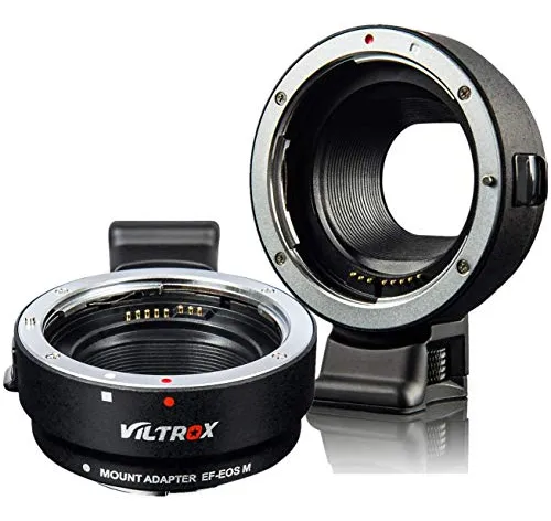 Adaptador de Montura Viltrox de Lentes Canon EF / EF-S a Cámaras Canon EF-M 4