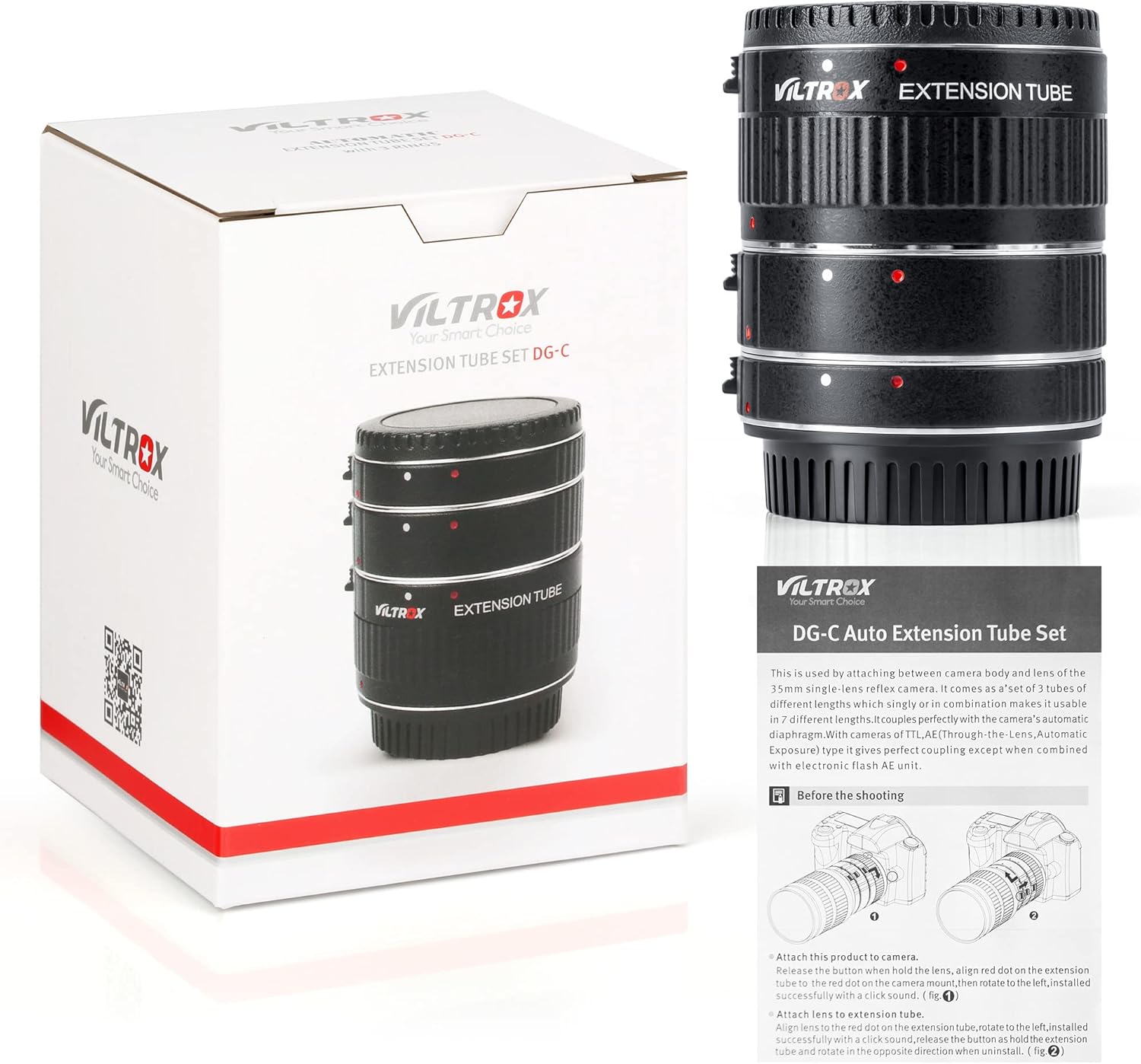 Tubos de Extensión Viltrox para Lentes Canon EF 7