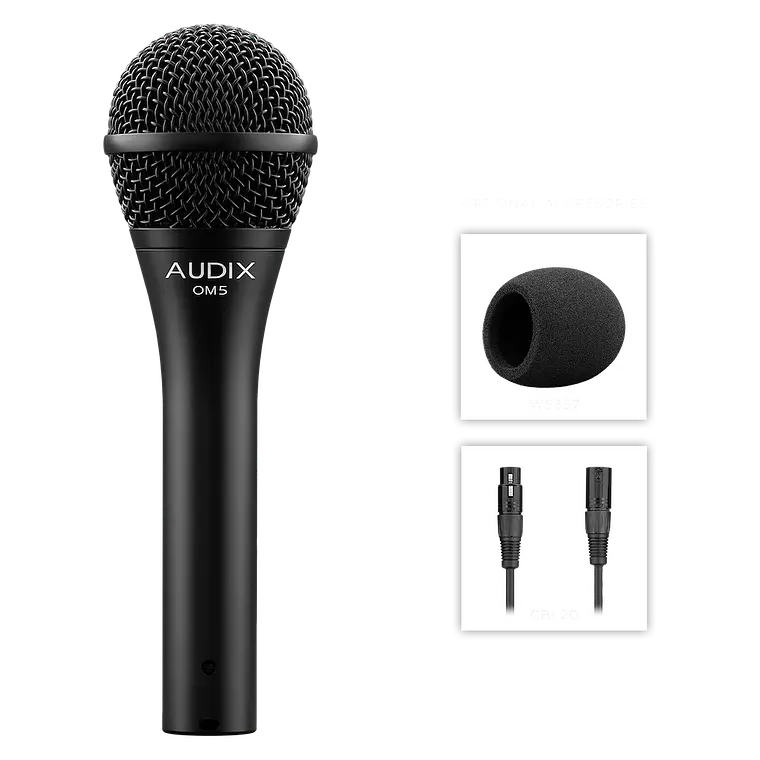 Micrófono Dinámico Vocal Profesional Audix OM5 6