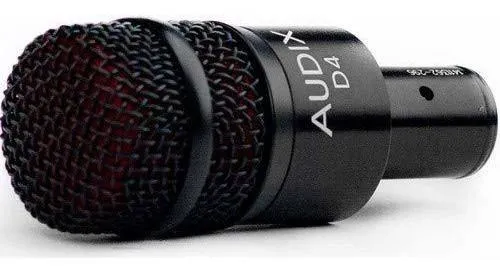 Micrófono Dinámico Audix D4 para Instrumentos con Patrón Hipercardioide y Cable 2