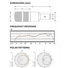 Micrófono Dinámico Audix D4 para Instrumentos con Patrón Hipercardioide y Cable 5