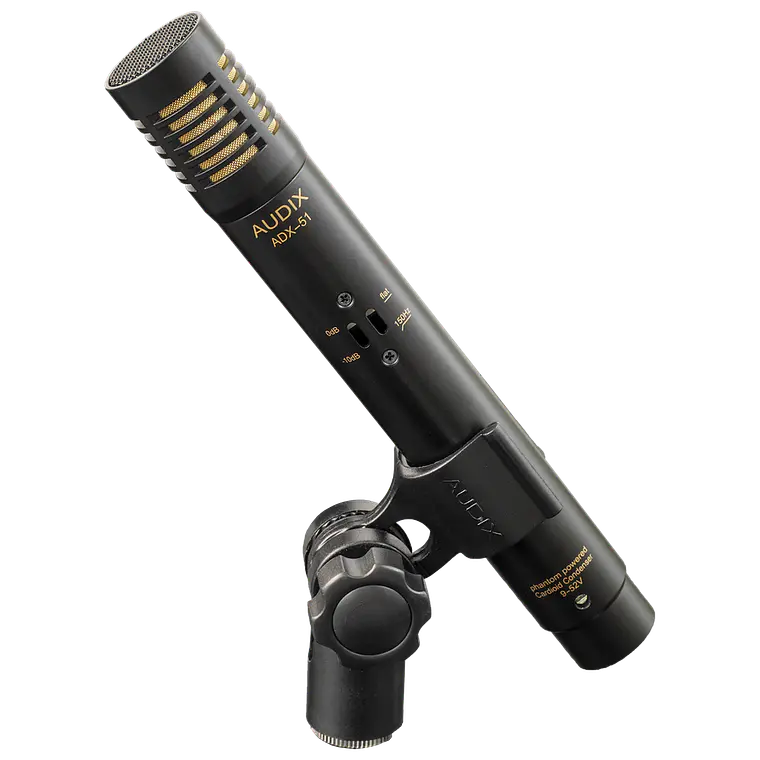 Micrófono Condensador Electret Profesional Audix ADX51 con Atenuador y Filtro de Corte 1