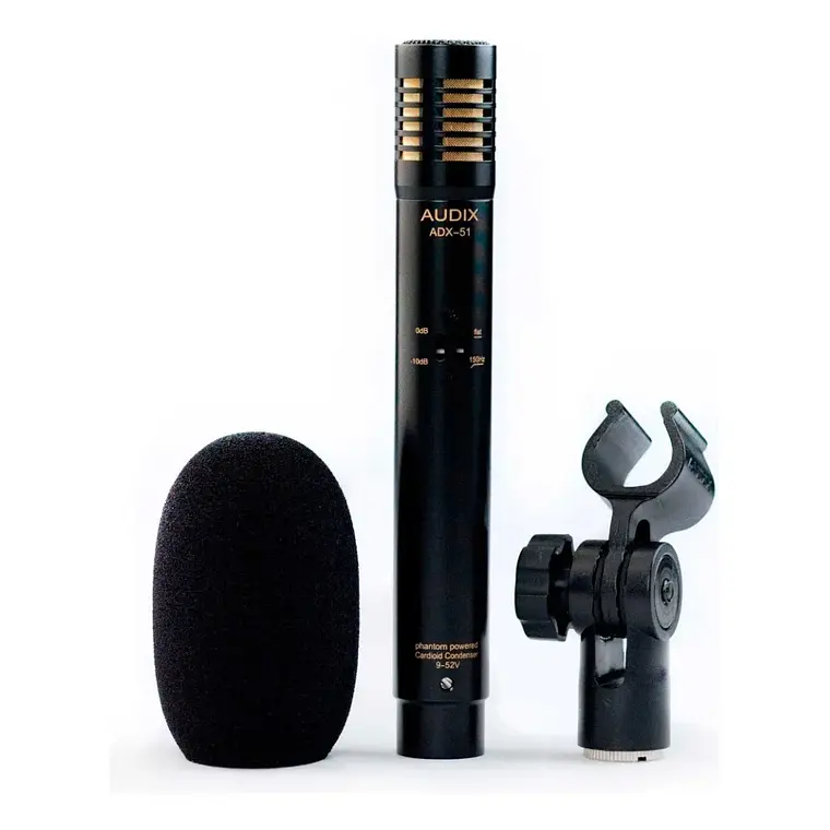 Micrófono Condensador Electret Profesional Audix ADX51 con Atenuador y Filtro de Corte 2