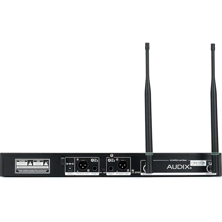 Sistema Inalámbrico de Dos Canales Audix AP42OM2A con Receptor R42 y Dos Transmisores de Mano H60/OM2 3