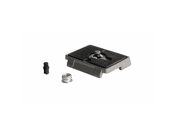 Placa de Liberación Rápida Manfrotto 200PL con Tornillo 1/4" y Goma Antideslizante