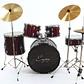 Kit de Batería Acústica Hebikuo GE1335 de 5 Piezas - Miniatura 1