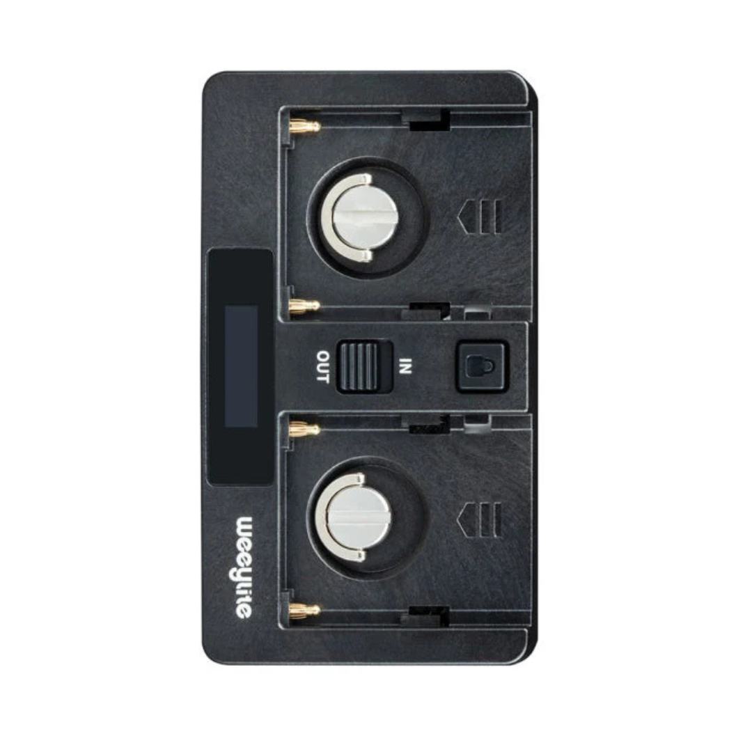 Placa Adaptadora de Batería NP-F Weeylite WB2 para Luces Viltrox 3