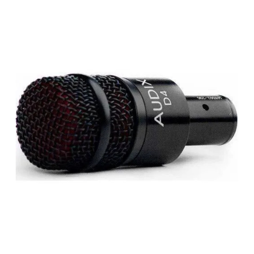 Micrófono Dinámico Audix D4 para Instrumentos con Patrón Hipercardioide y Cable 4