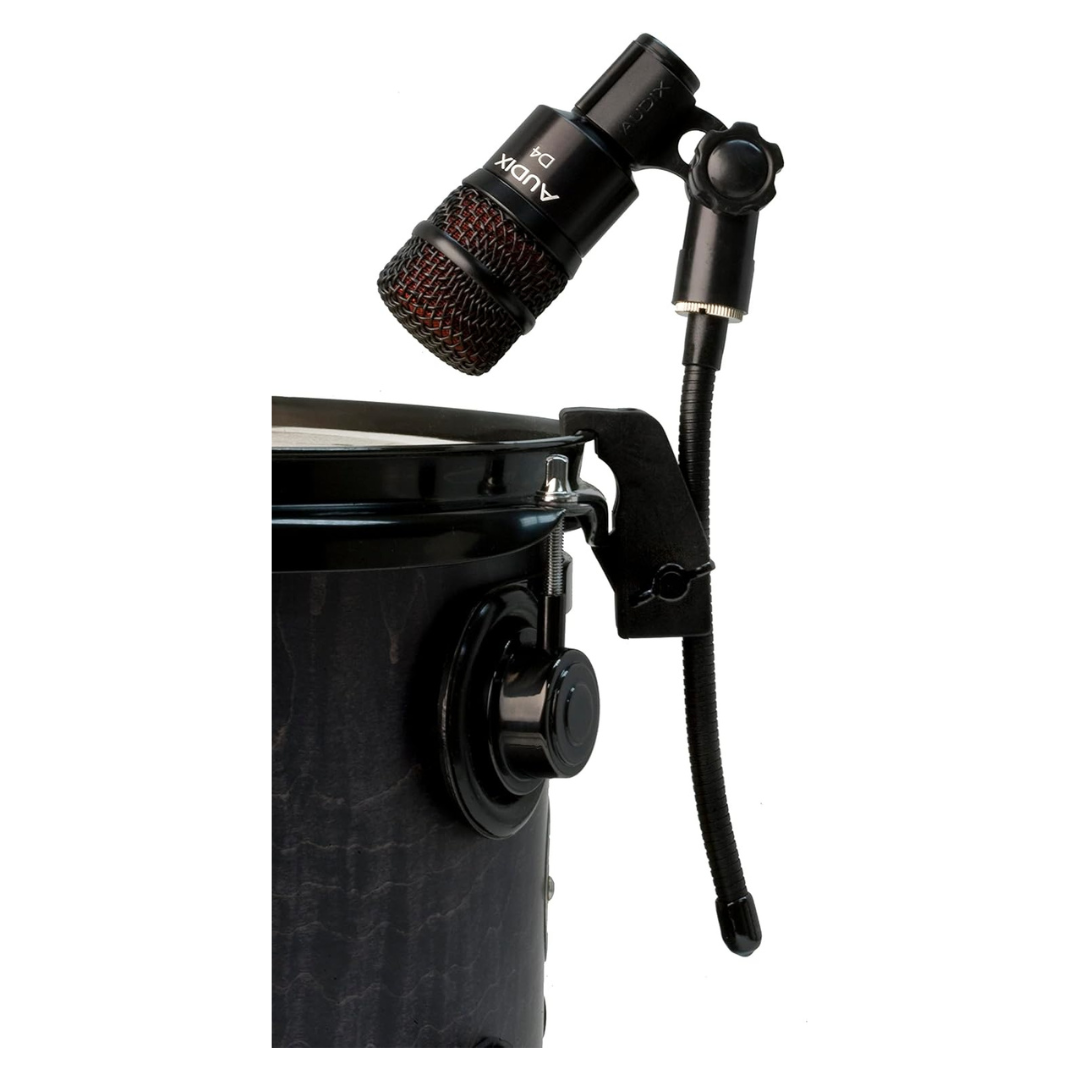 Micrófono Dinámico Audix D4 para Instrumentos con Patrón Hipercardioide y Cable 2