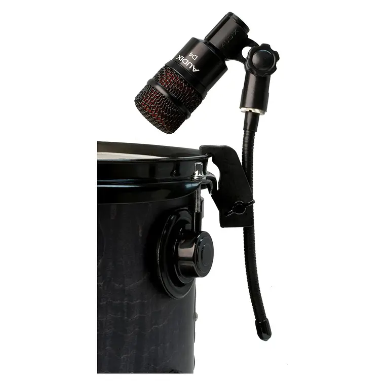 Micrófono Dinámico Audix D4 para Instrumentos con Patrón Hipercardioide y Cable 2